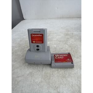 N64 Rumble Tremor Pak Plus & Memory Card Plus Performance Bundle CLEANED TESTED!